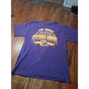 LSU Tigers 2016 Buffalo Wild Wings Citrus Bowl Medium Shirt Purple Yellow White